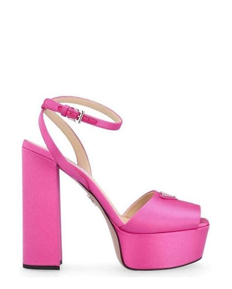 prada pink thong|Prada chunky heel sandal.